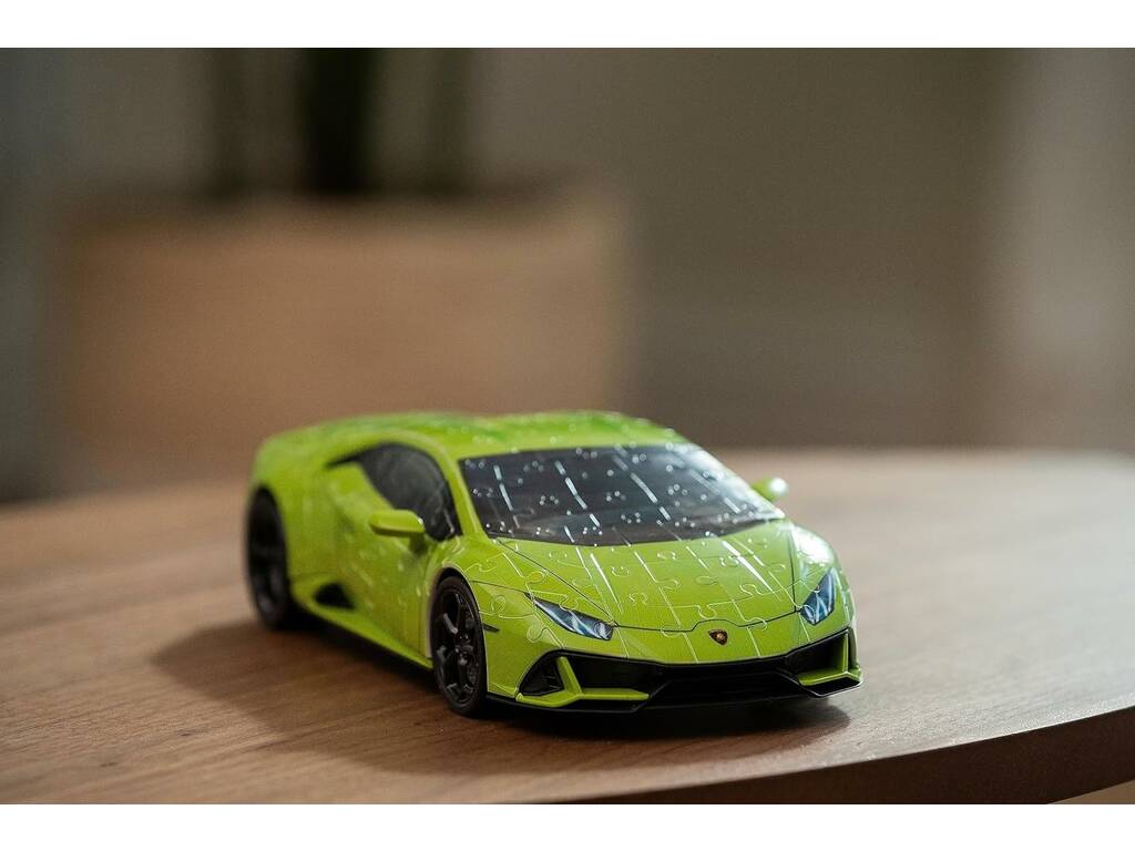 Puzzle 3D Lamborghini huracan evo verde Ravensburger 11559