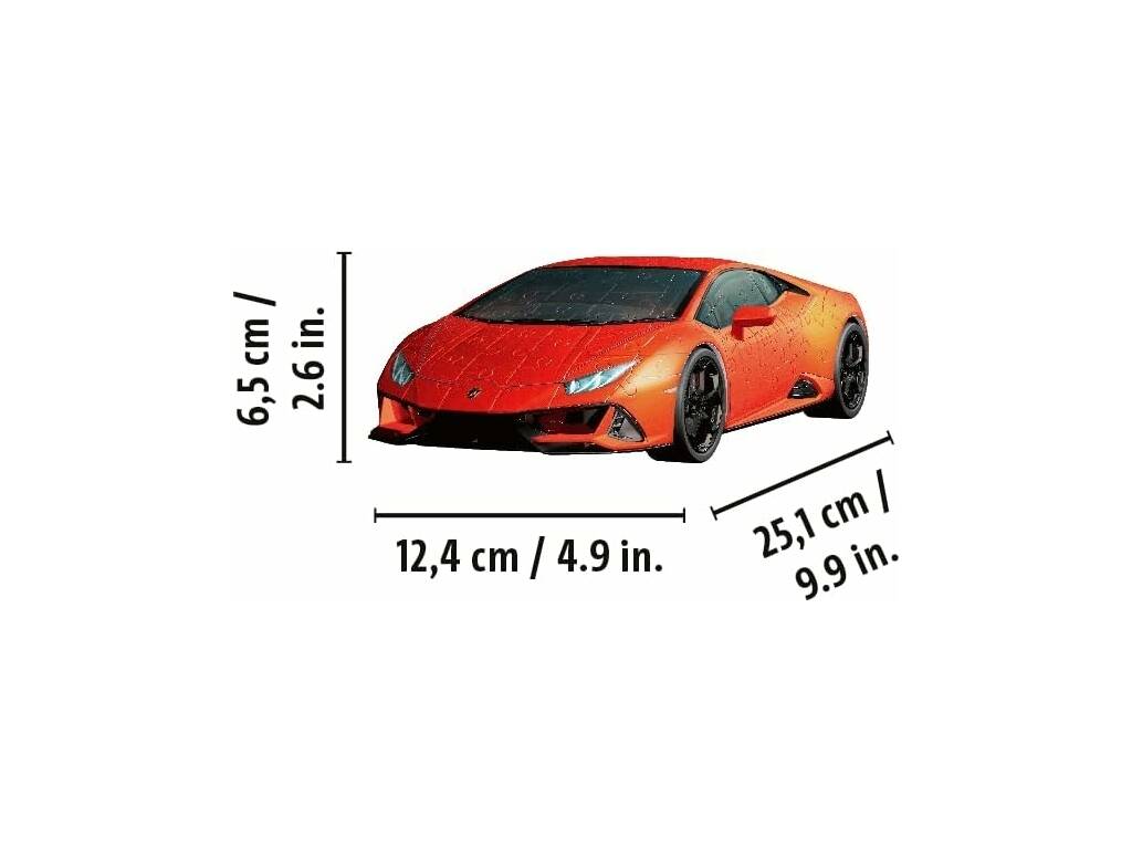 Puzzle 3D Lamborghini Huracán Evo Arancio Ravensburger 11571