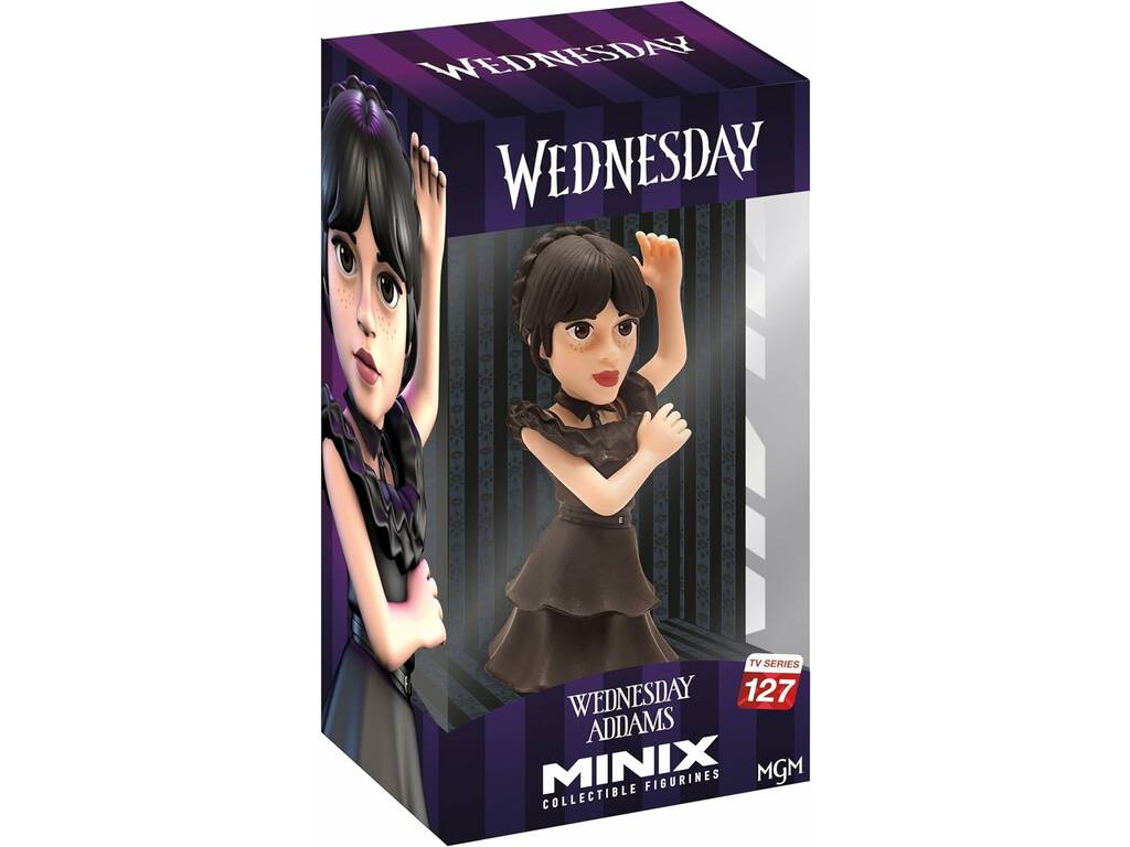 Minix Mercredi Mercredi Addams Figure avec robe de danse Bandai MN13487