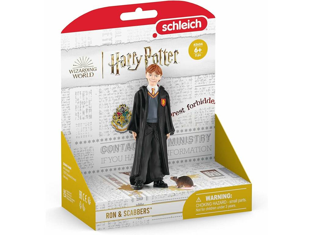 Harry Potter Figura Ron Weasley e Scabbers Schleich 42634