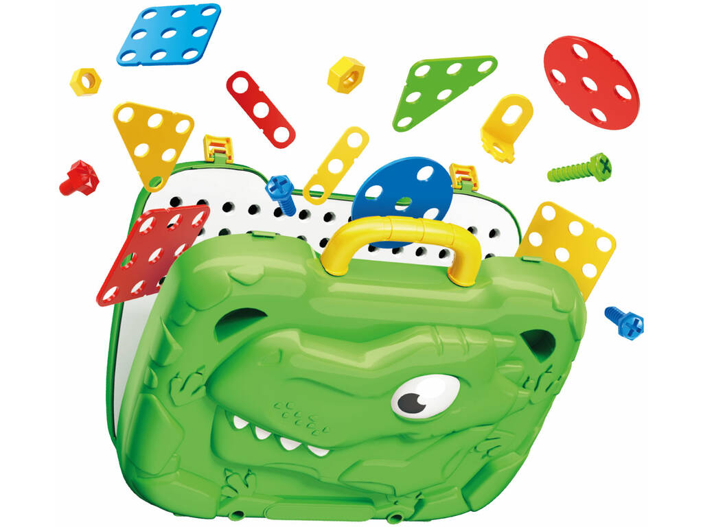 Tavolo da costruzione Dino Zone con cacciavite a batteria
