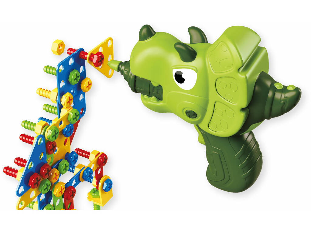 Tavolo da costruzione Dino Zone con cacciavite a batteria