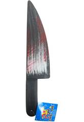 Couteau de boucher ensanglant� 40 cm.