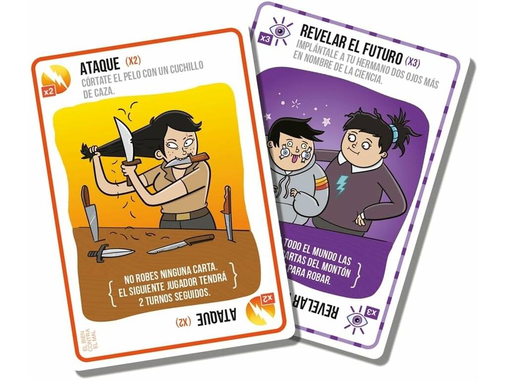 Exploding Kittens Bon contre Mal Asmodee EKIEK12ES