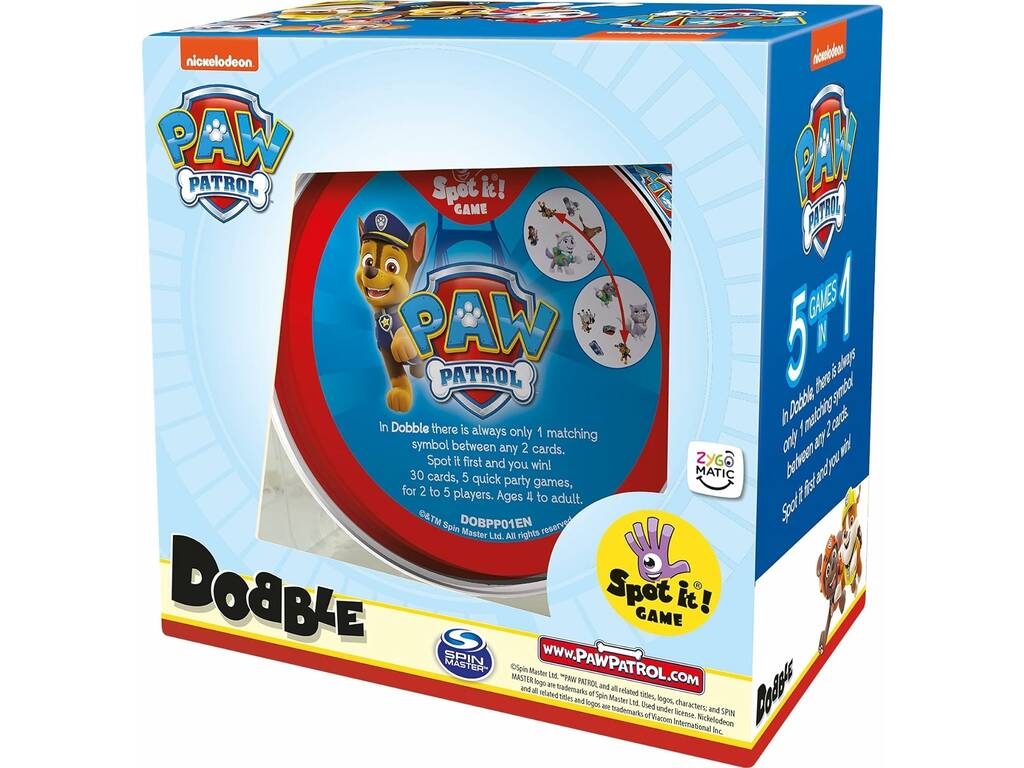 Dobble Paw Patrol Dog Patrol Asmodee DOBPP01ES
