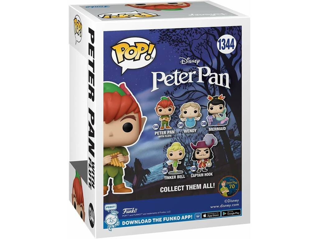 Funko Pop Disney Peter Pan 70º Aniversário Peter Pan com Flauta Funko 70697