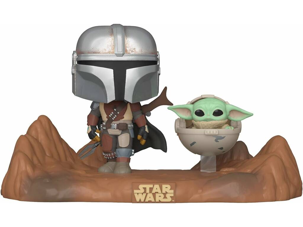 Funko Pop Television Moments Le Mandalorien avec l'enfant Funko 49930