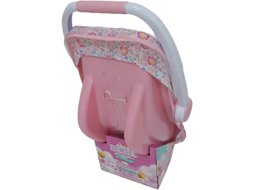 Sillita de Paseo Bebé 40 cm. con Lazo Rosa