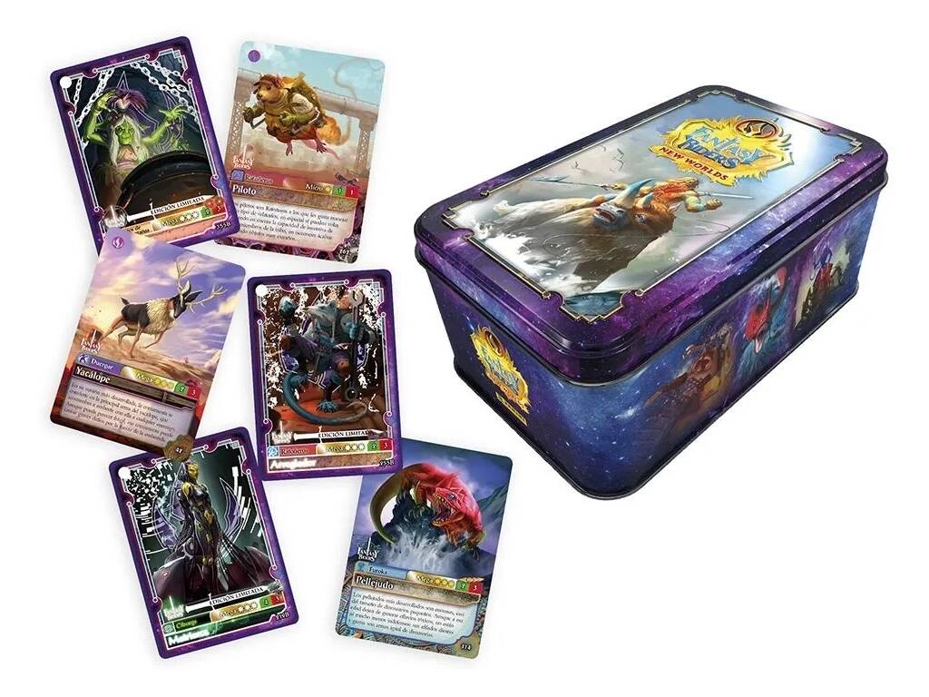 Fantasy Riders New Worlds Boîte en fer blanc
