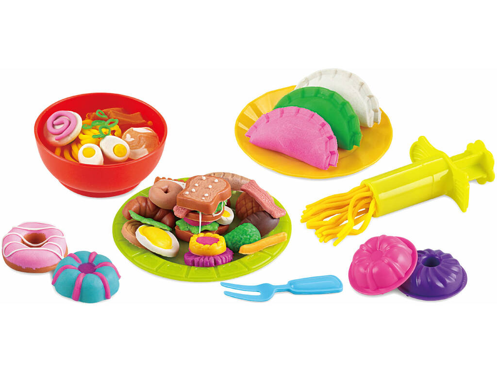 Coffret de pâte à mouler Set d'aliments sucrés et salés avec accessoires