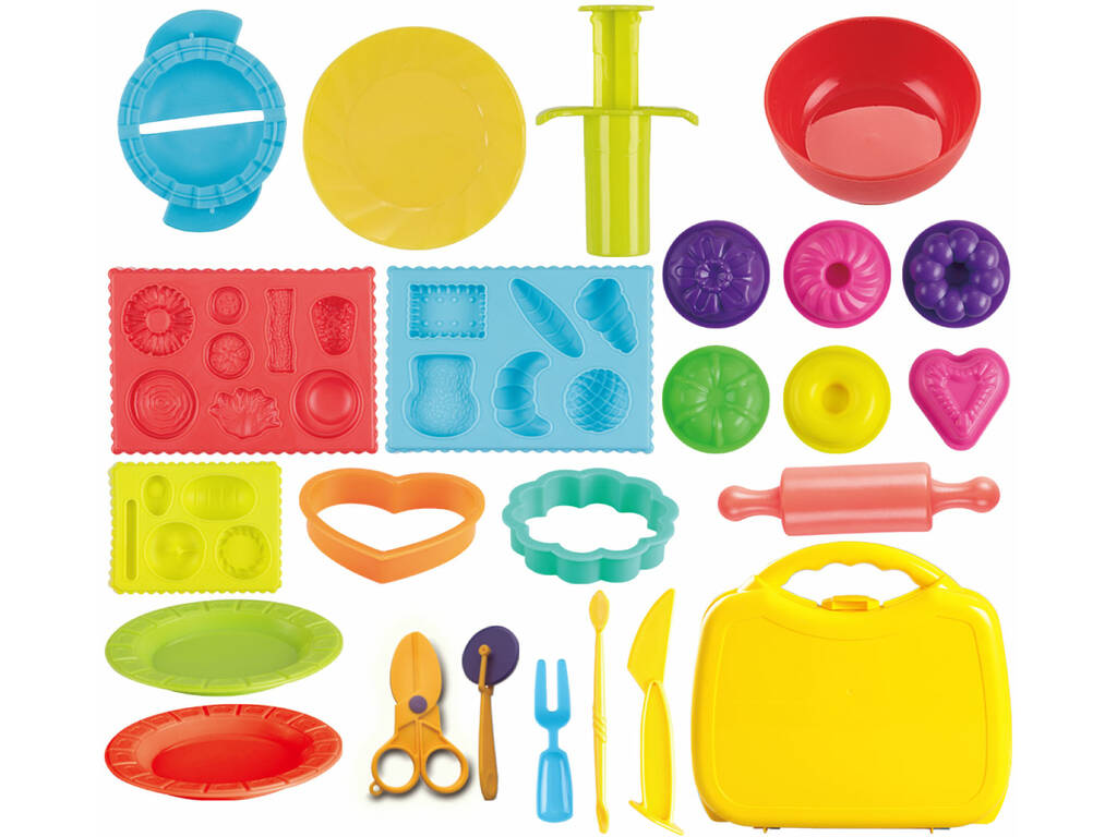 Coffret de pâte à mouler Set d'aliments sucrés et salés avec accessoires