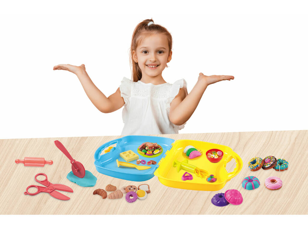 Coffret de pâte à mouler Set d'aliments sucrés et salés avec accessoires