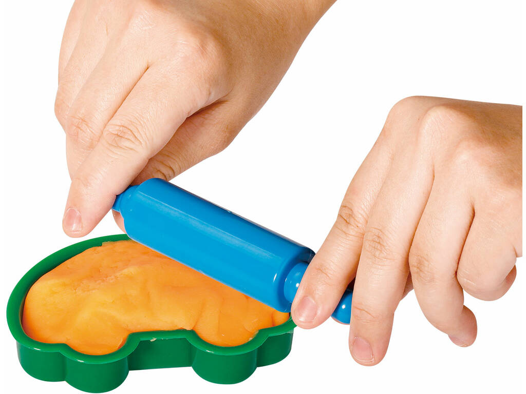 Set di attrezzi per modellare 11 pezzi con 5 vasetti di plastilina 20 g