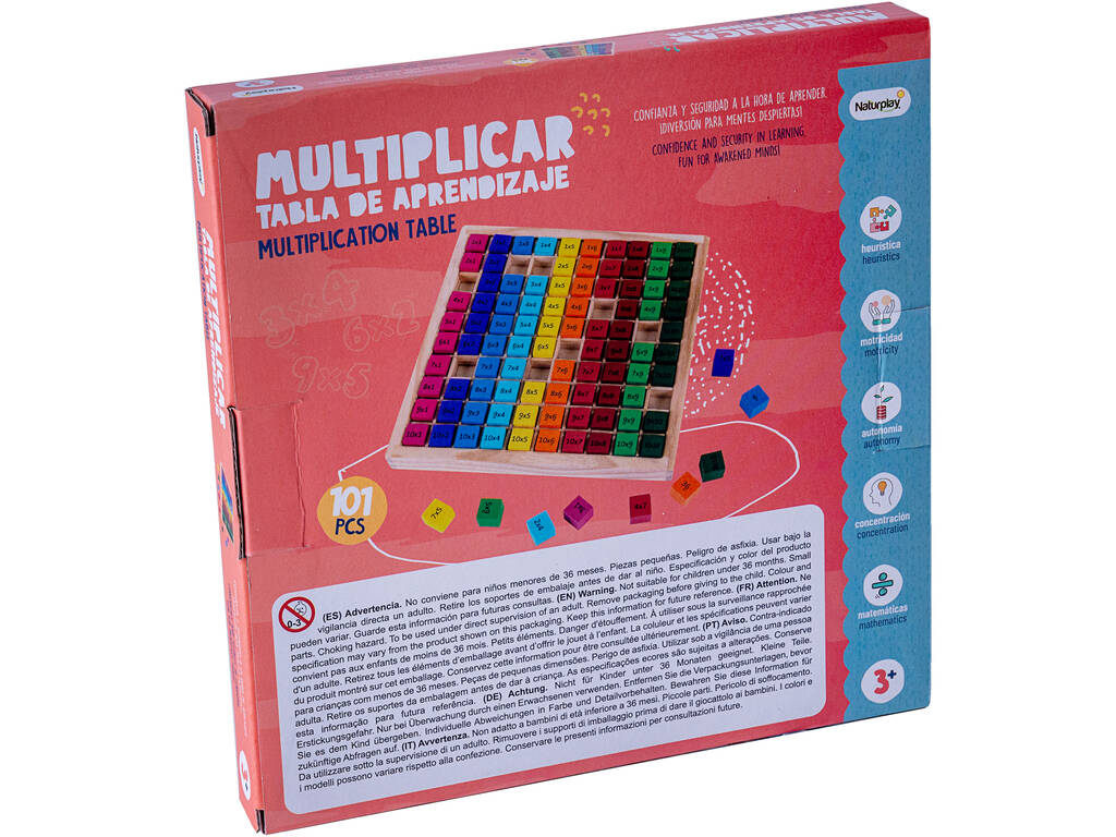 Multiplier Table d'apprentissage en bois