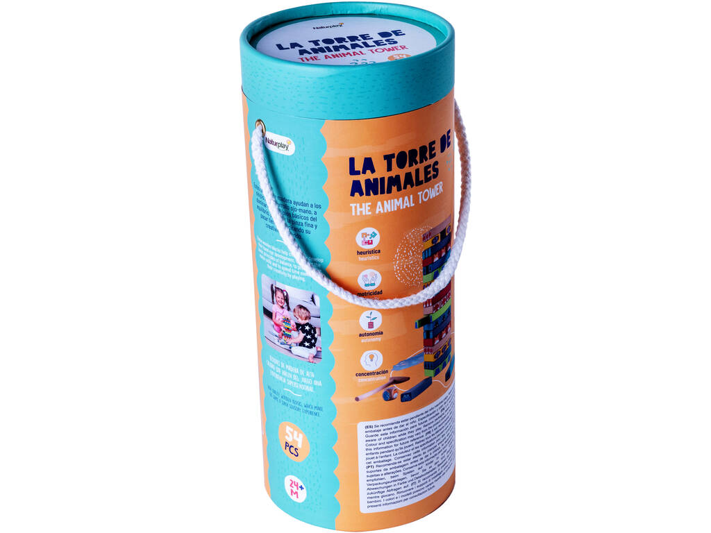 La tour des animaux en bois