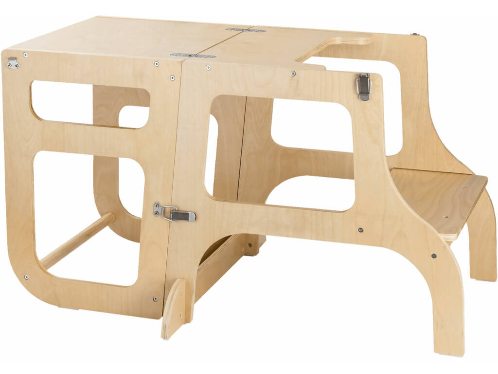 Torre d'apprendimento multifunzionale in legno