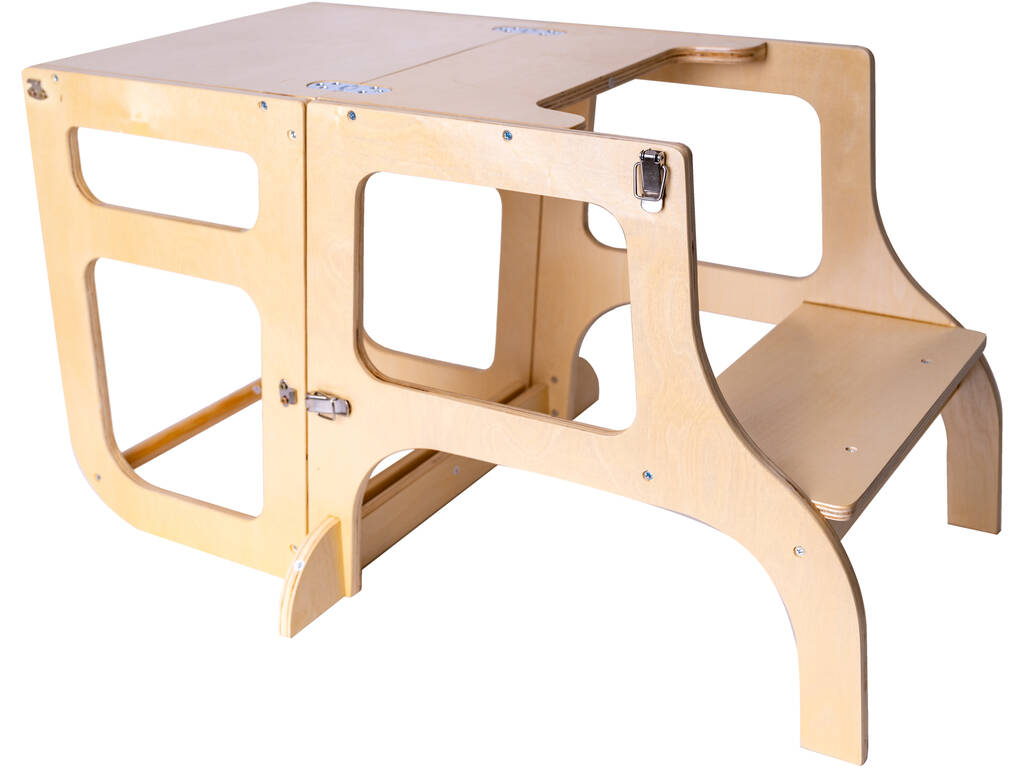 Torre d'apprendimento multifunzionale in legno