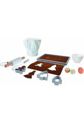 Cuisson de biscuits avec des accessoires en bois