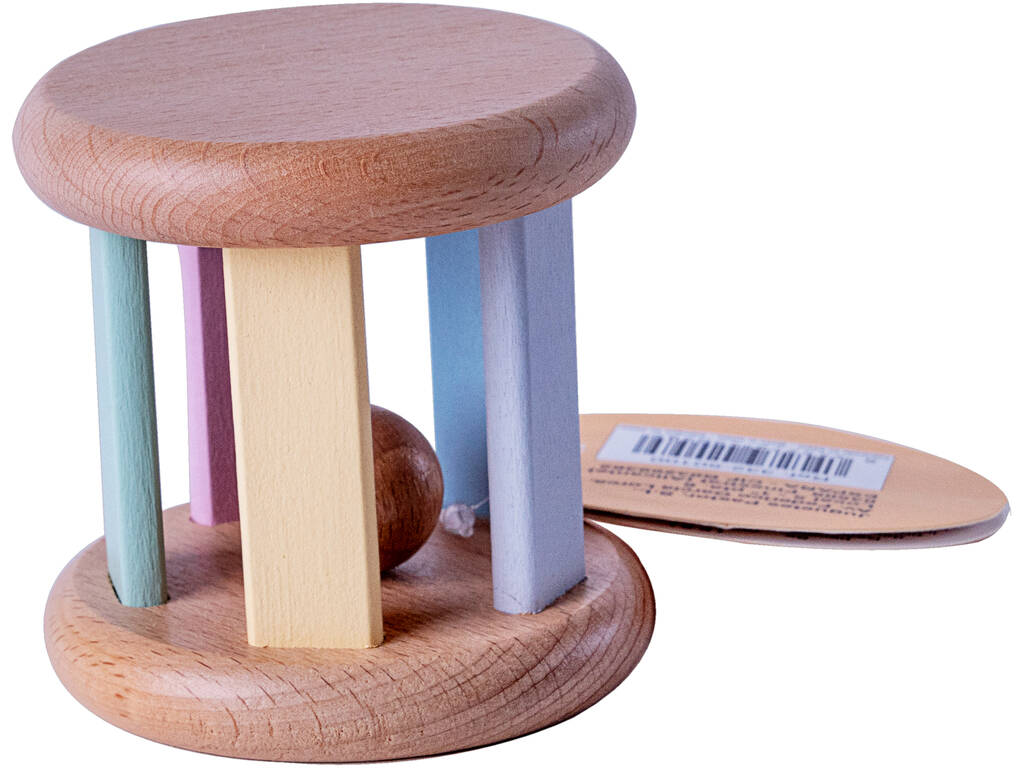 Rattle Roller Roue en bois