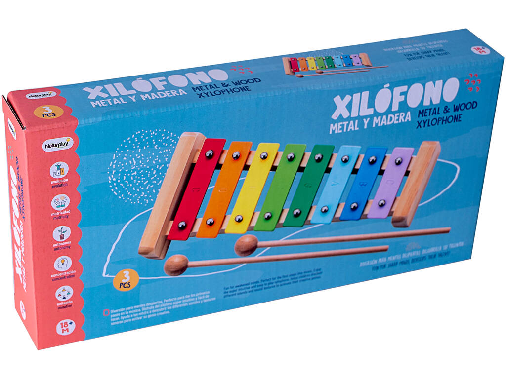 Xilofone Metal e Madeira