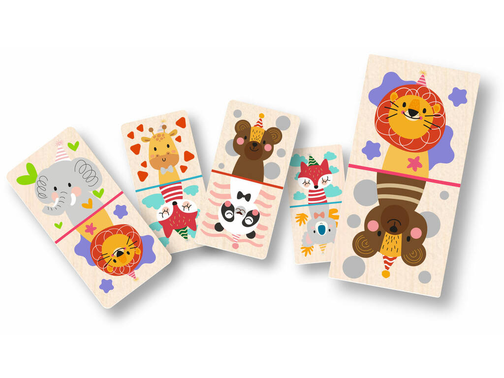Dominos en bois Animaux