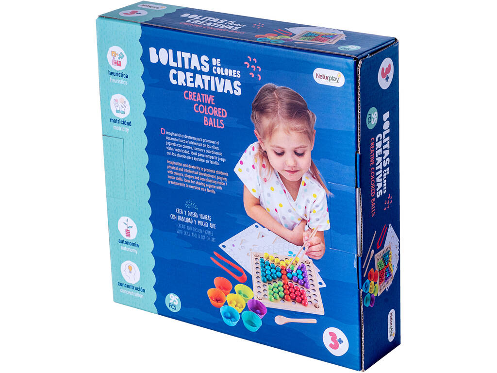 Palline da colorare creative in legno