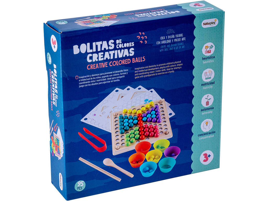 Palline da colorare creative in legno