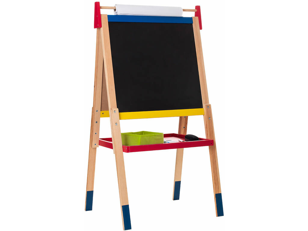 Tableau noir Chevalet 3 en 1 en bois