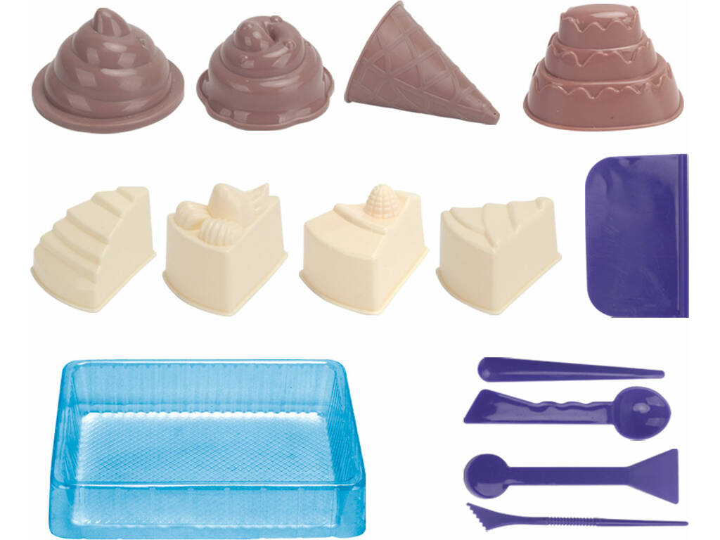 Sable magique pour crème glacée 2x250 g avec accessoires