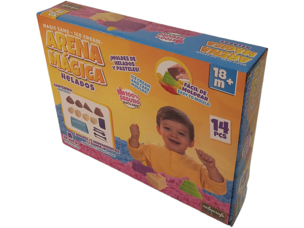 Sable magique pour crème glacée 2x250 g avec accessoires