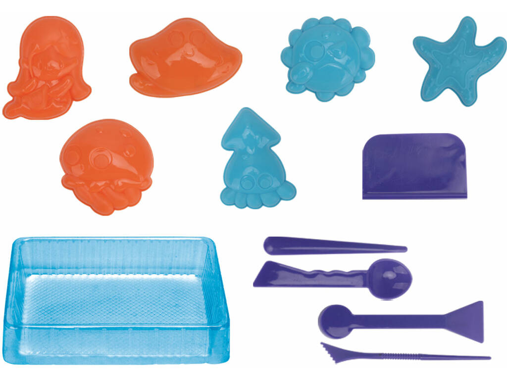 Sabbia magica dell'oceano 2x250 g con accessori
