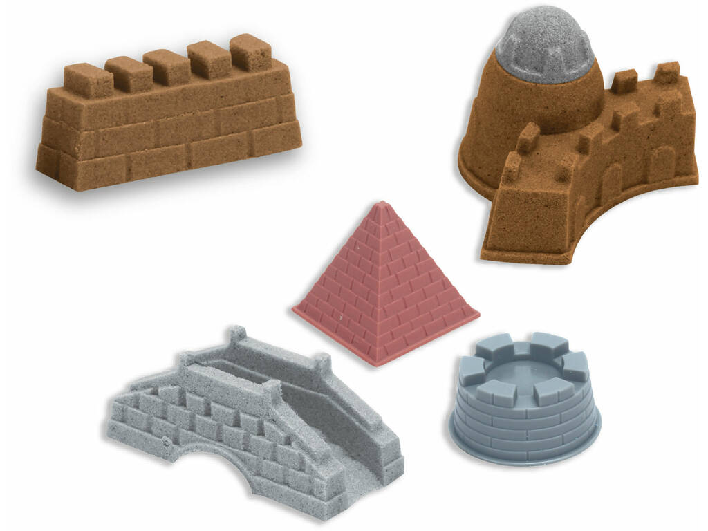Châteaux de sable magiques 2x250 g avec accessoires