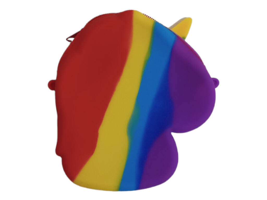 Pop It Bag en silicone multicolore Licorne