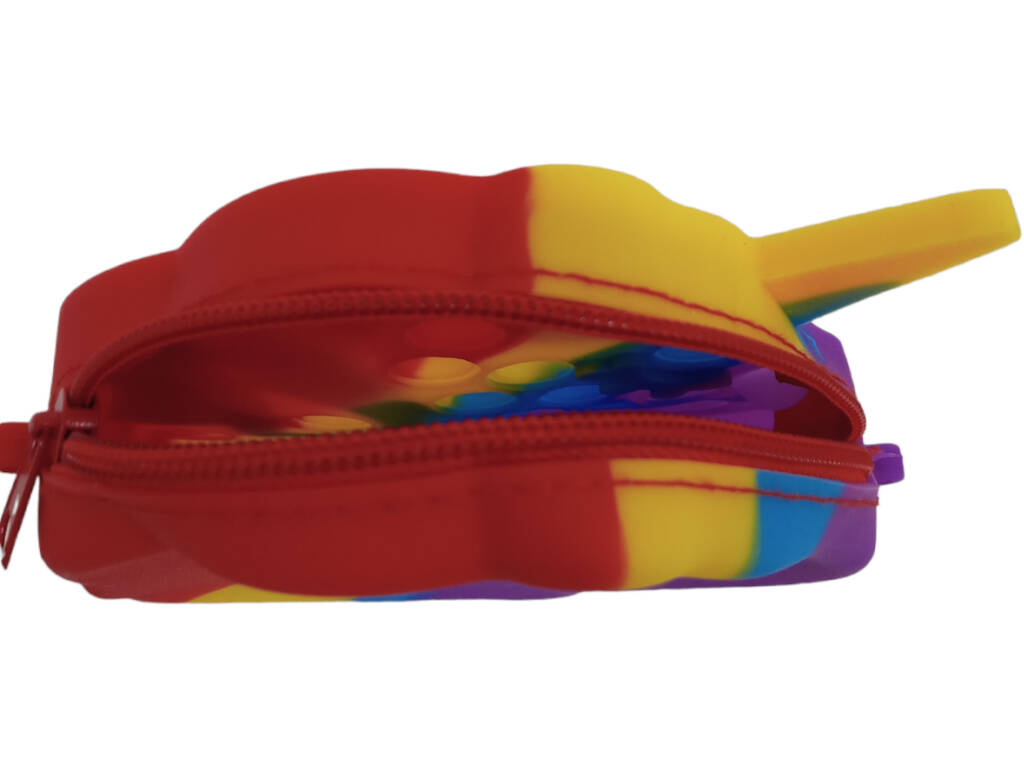 Pop It Bag en silicone multicolore Licorne