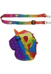 Pop It Bag en silicone multicolore Licorne