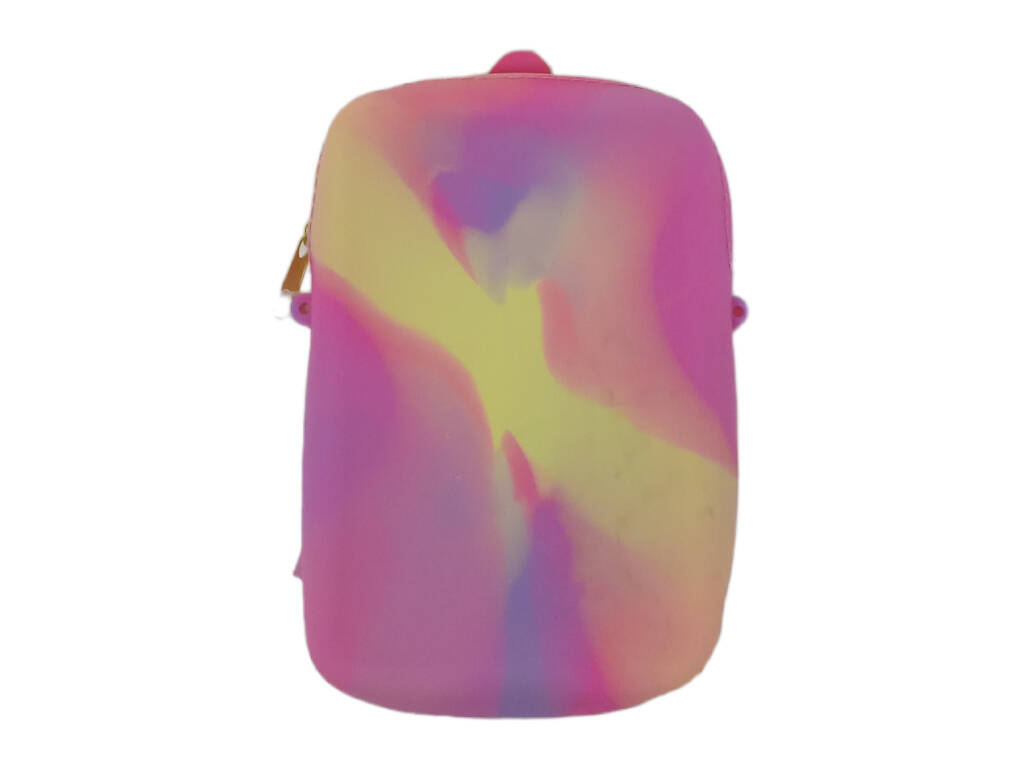 Mehrfarbige Einhorn-Pop-It-Tasche aus Silikon