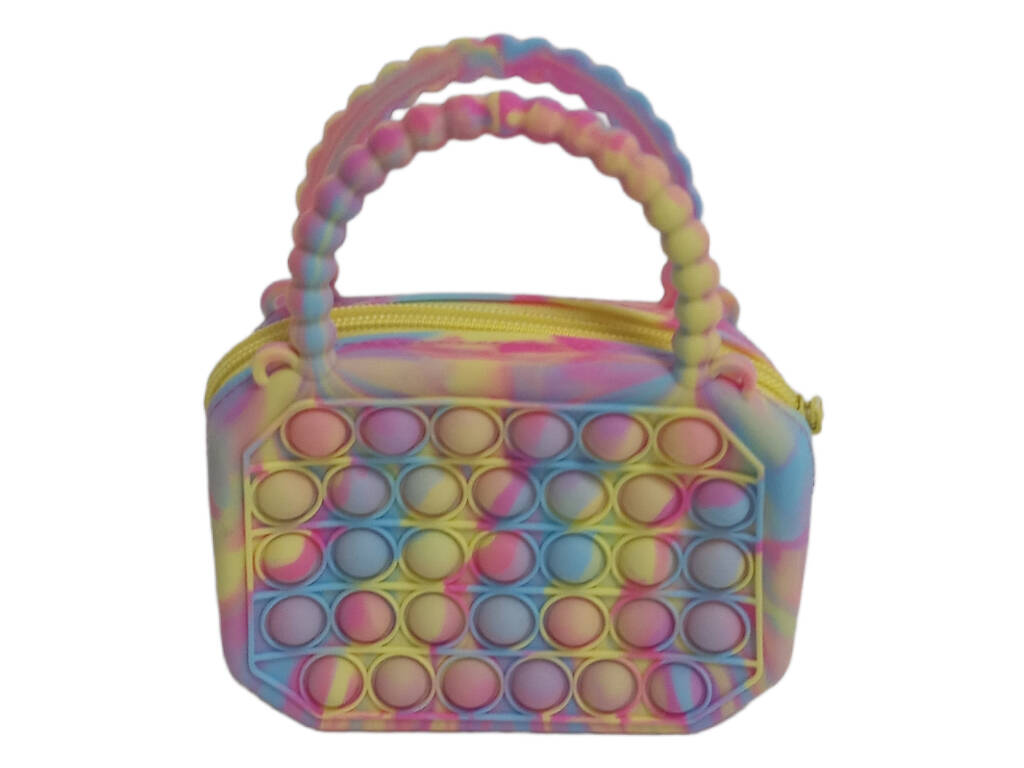 Borsa piccola Pop It in silicone multicolore