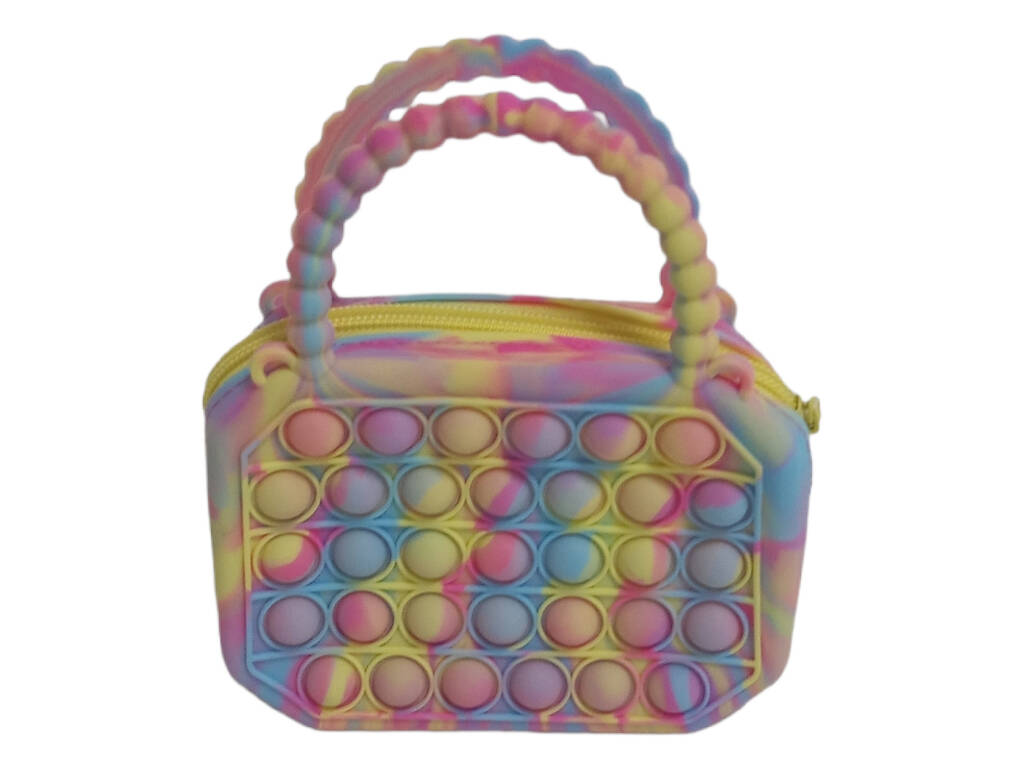 Borsa piccola Pop It in silicone multicolore