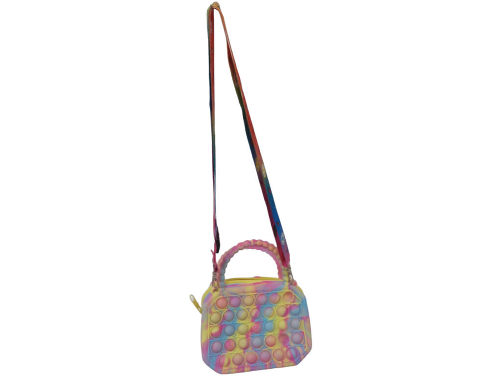 Borsa piccola Pop It in silicone multicolore