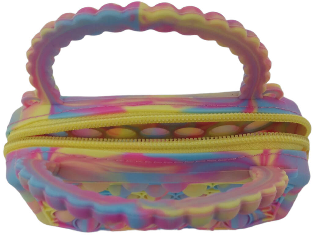 Borsa piccola Pop It in silicone multicolore