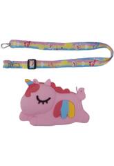 Sac en silicone rose licorne petit