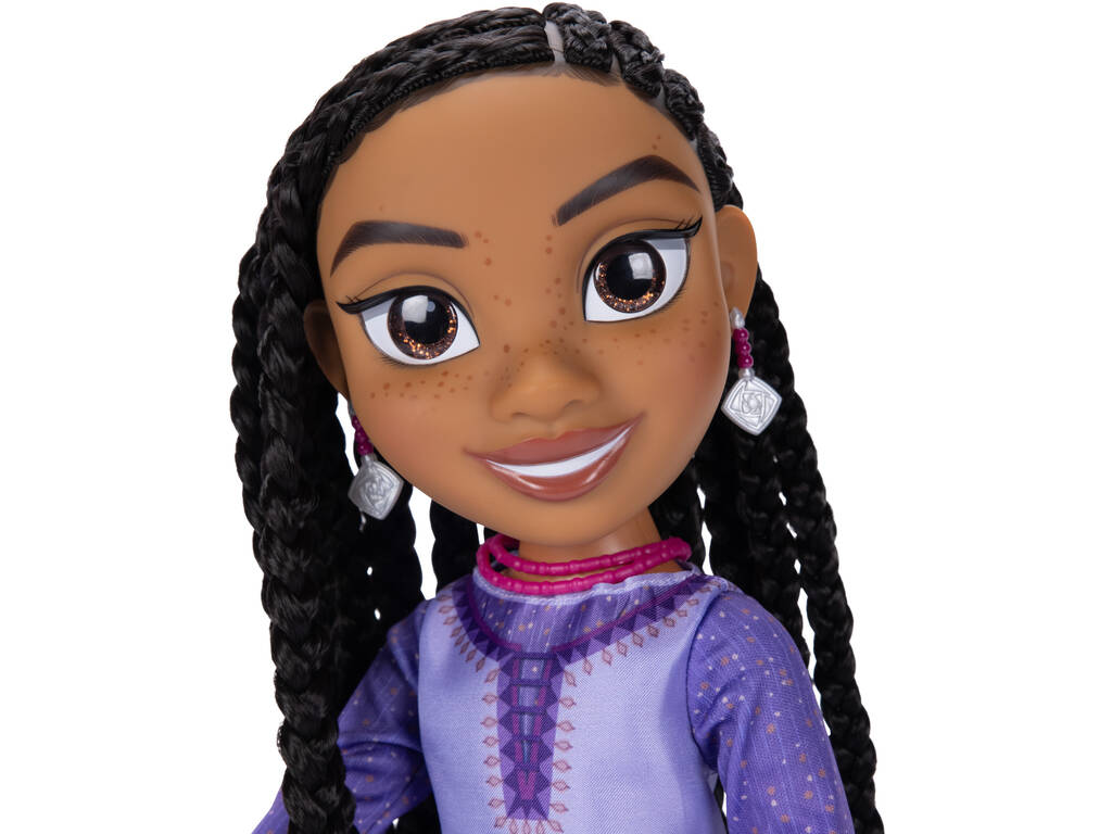 Wish Bambola Asha Cantante 35 cm. e i suoi amici Valentino e Star Jakks 229984
