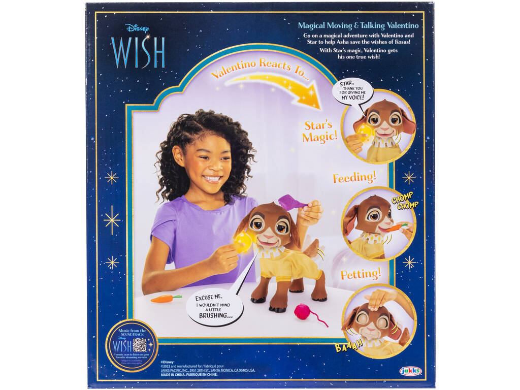 Wish Pupazzo Valentino si muove e parla con Star Jakks 229714
