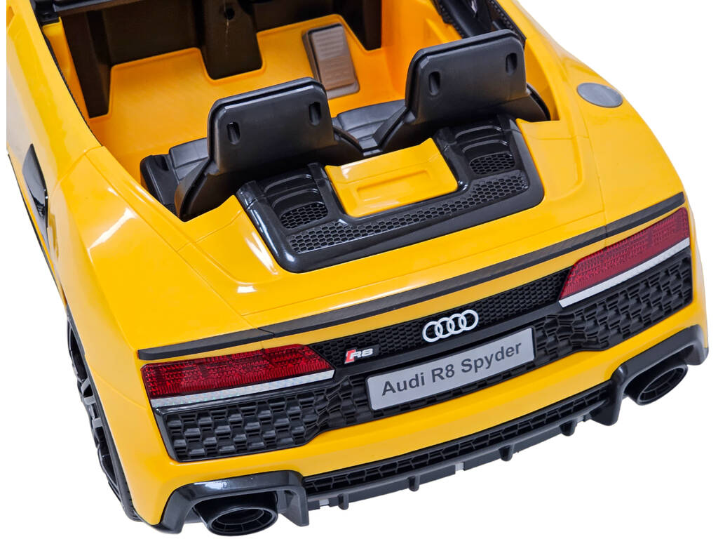 Audi R8 Spyder Radio Controlled Battery Car 6 V. Jaune