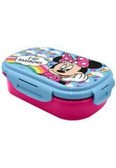 Rechteckige Sandwichbox mit Besteck Minnie Kid MN30016