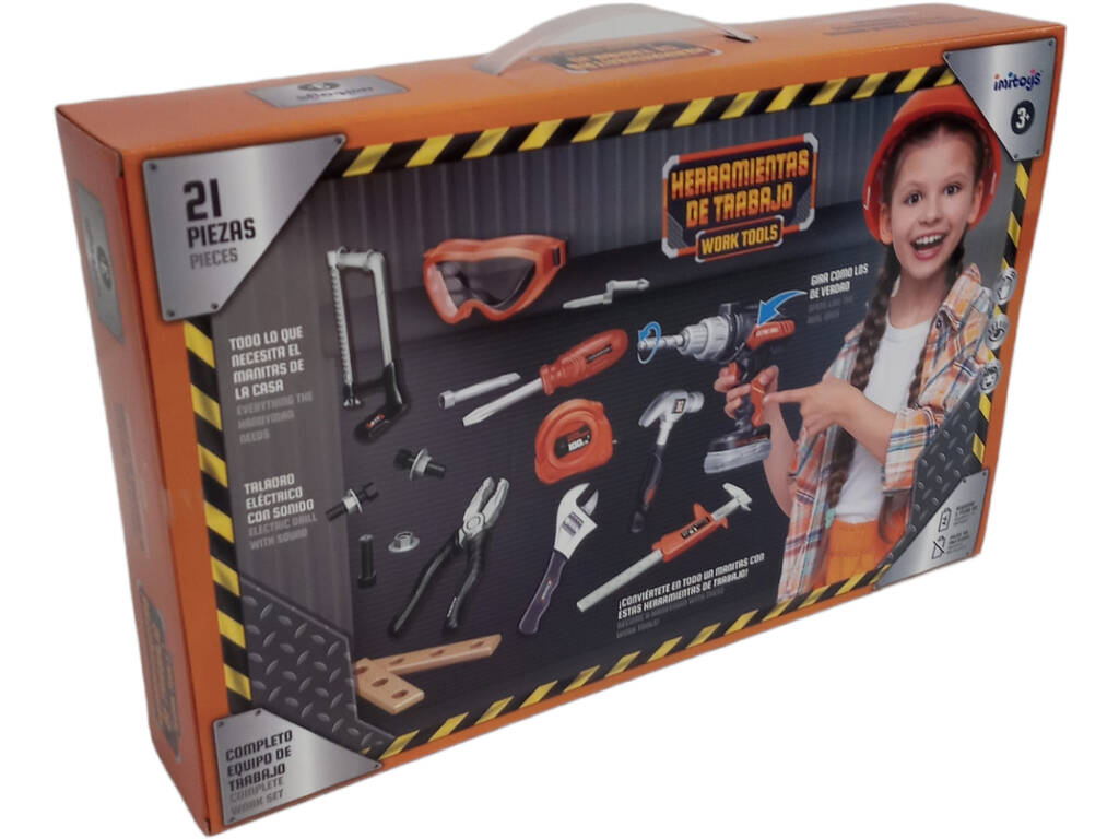 Set di attrezzi con cacciavite elettrico