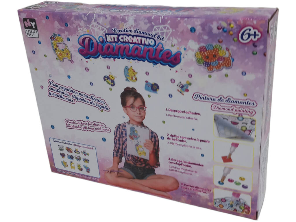 Kit d'autocollants animaux en diamant