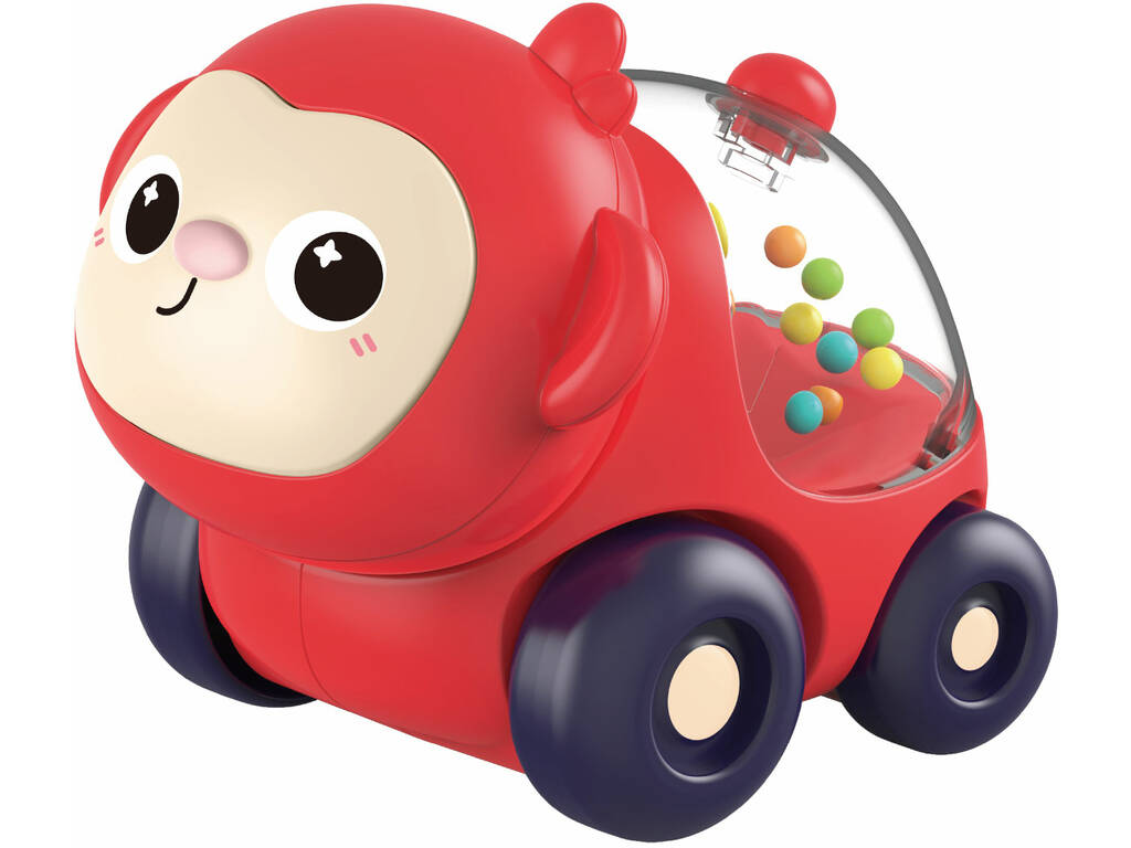 Set 4 voitures d'animaux pour enfants