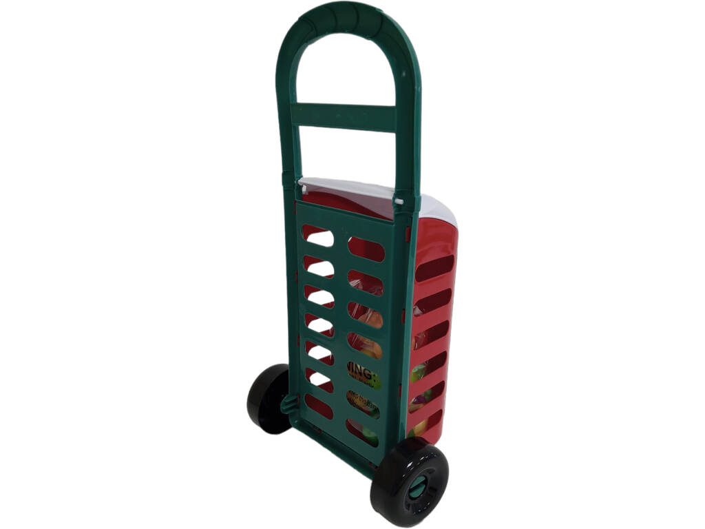 Chariot de courses avec accessoires alimentaires 14 pièces
