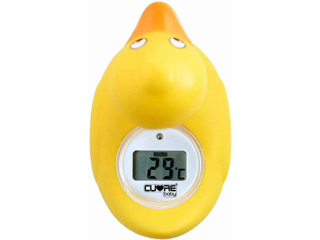 Termometro da bagno digitale Anatroccolo Giallo con allarme e spegnimento automatico